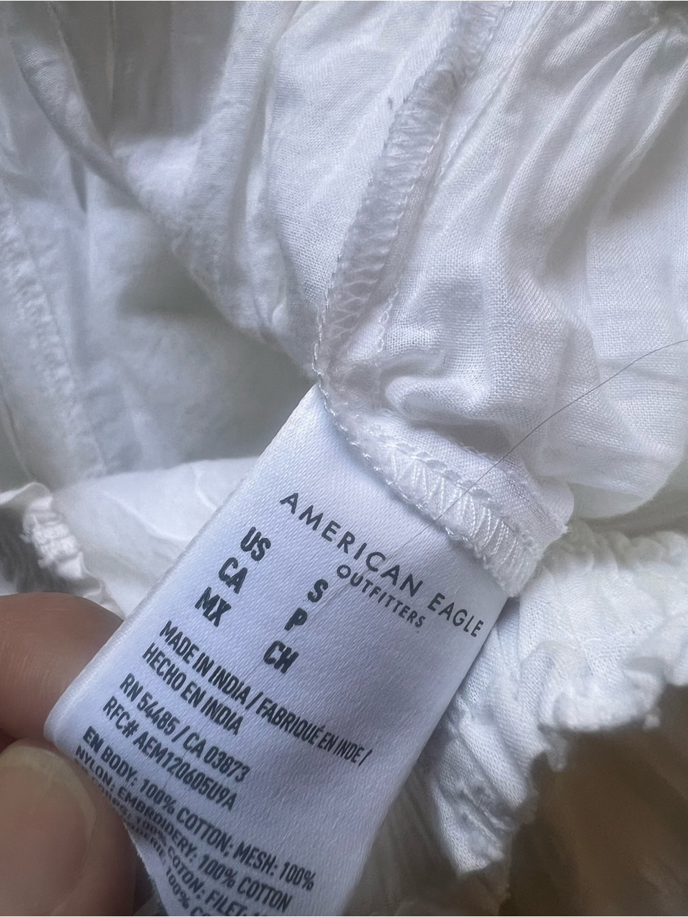 American Eagle Outfitters White Tiered Lace Skater Skirt (small) - Picture 7 of 9